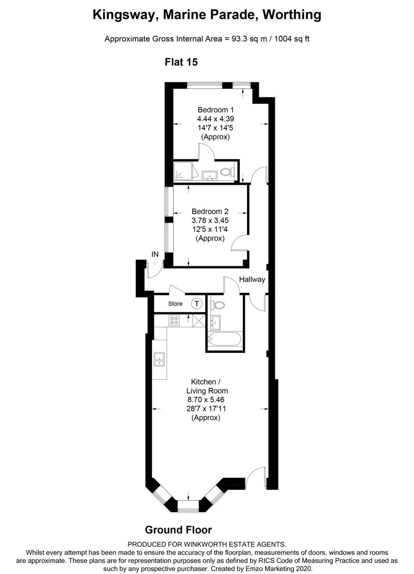 Stunning 2 Bed Apartment Sea Views And Parking Worthing Exteriér fotografie